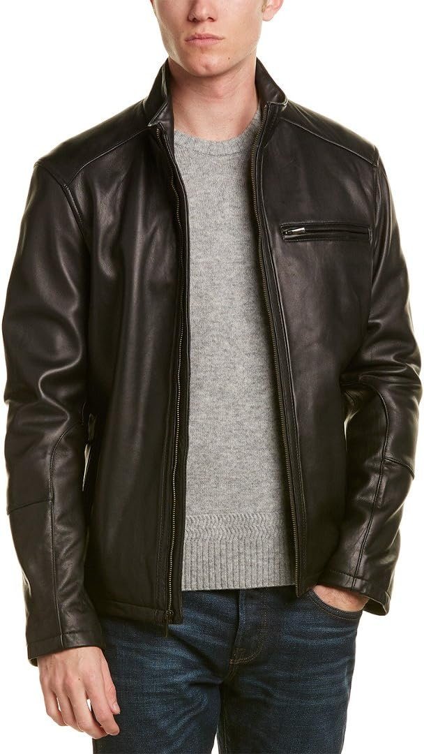 Men’s Smooth Leather Motorcycle Jacket