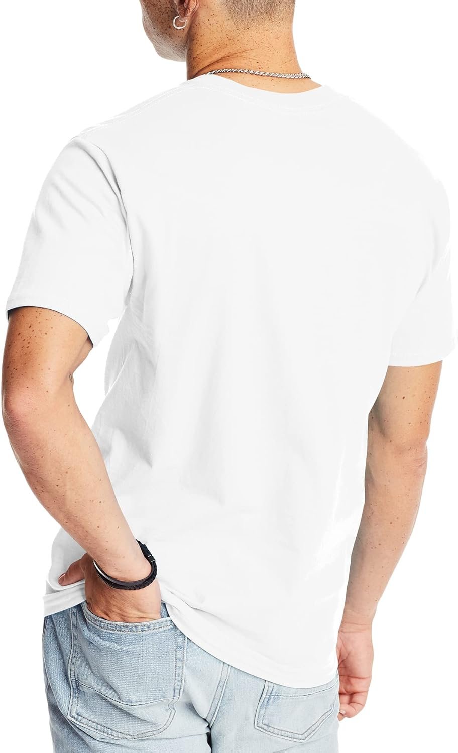 Men’s heavyweight cotton T-shirt loose fit casual short sleeve tee pack - Image 2