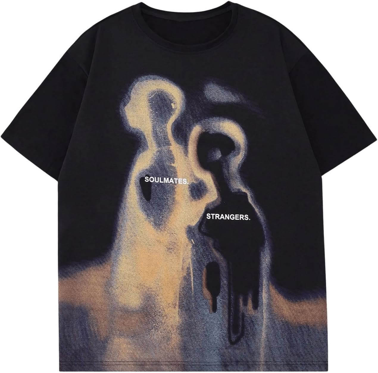Men’s oversized graphic crew neck short sleeve vintage casual T-shirt