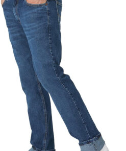 Alternative view of Men’s Slim Straight Denim Jeans Casual Stretch Fit