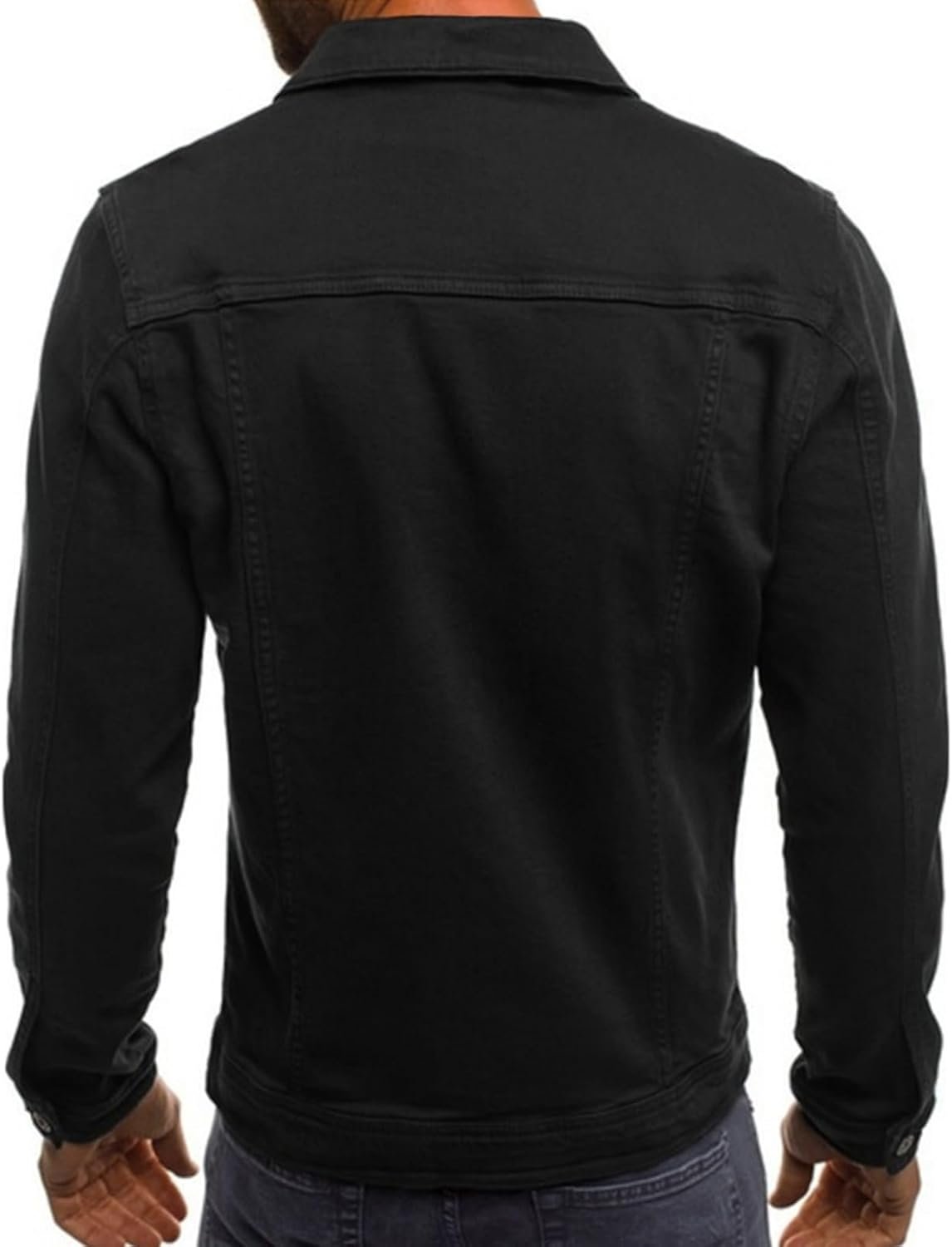 Men’s Classic Slim Fit Denim Jacket Casual Jean Coat - Image 2