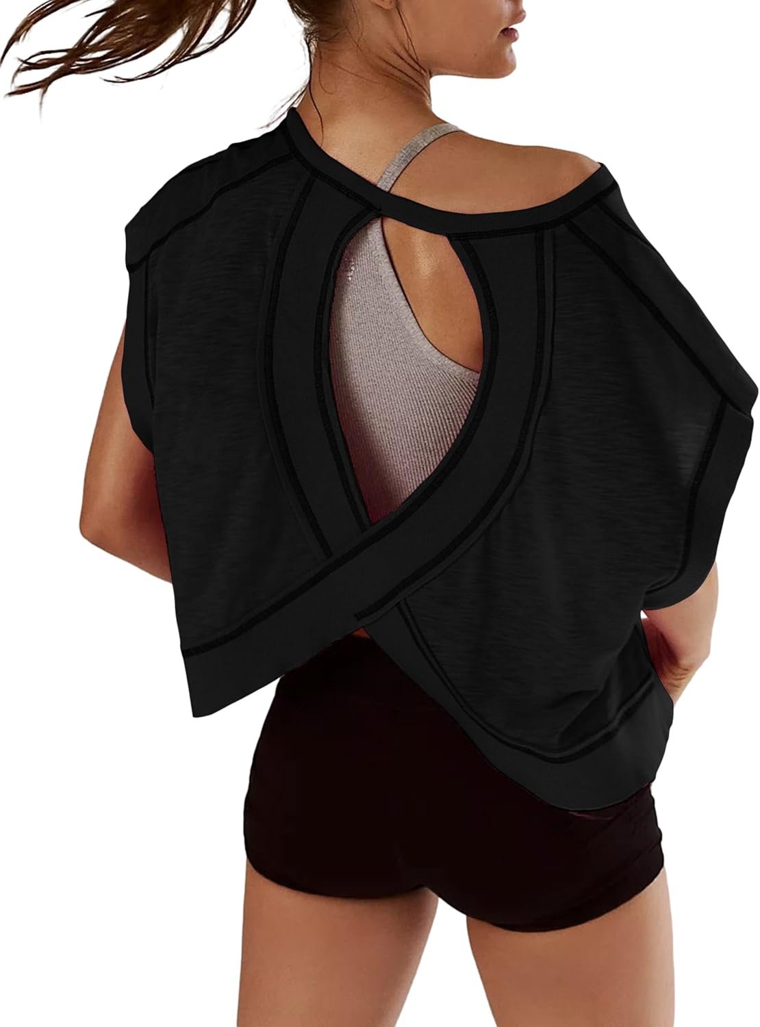 Women’s athletic shirt UV protection running hiking quick-dry outdoor top