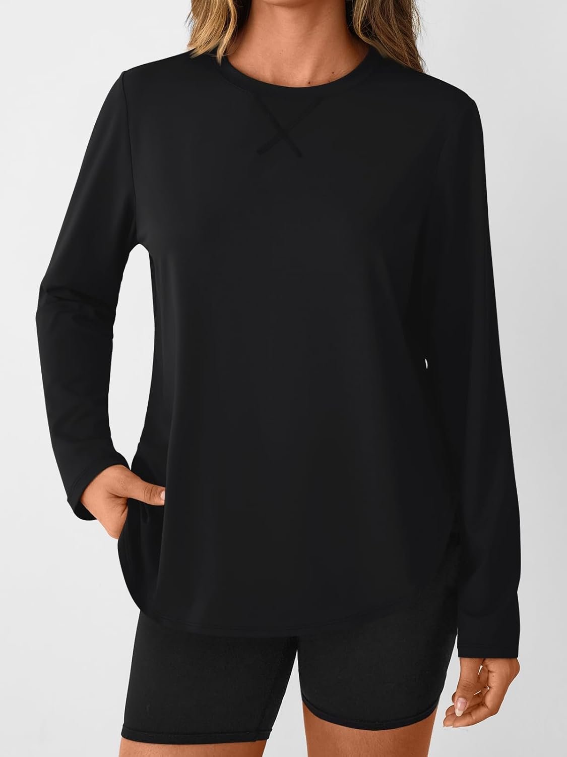 Women’s UV protection long sleeve rash guard fishing running quick-dry shirt - Image 2