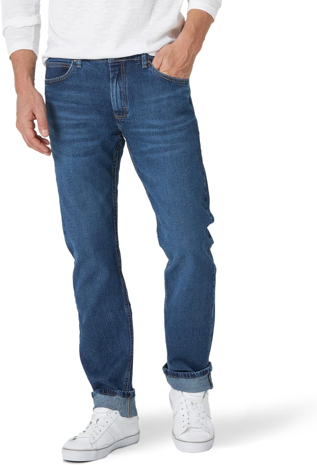 Men’s Slim Straight Denim Jeans Casual Stretch Fit
