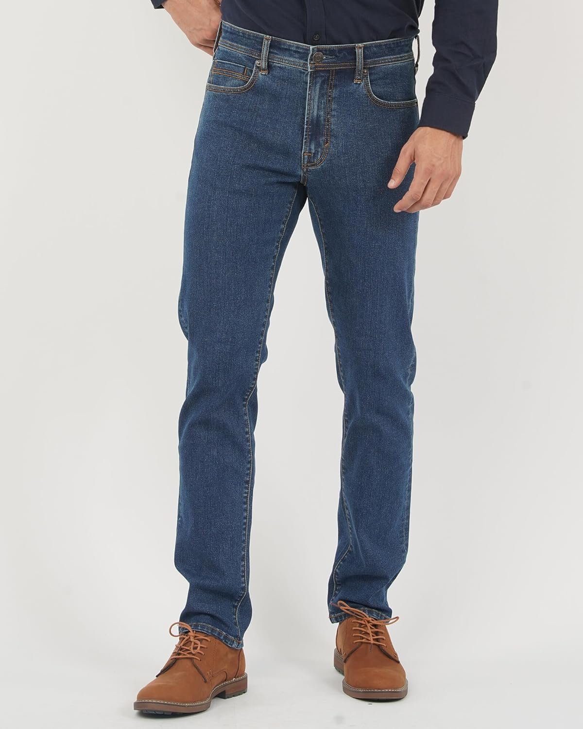 Men’s Slim Straight Stretch Skinny Denim Jeans Soft Casual Pants - Image 2