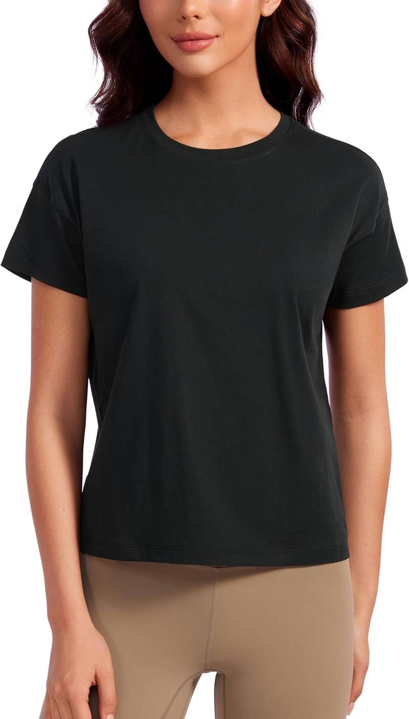 Women’s Short-Sleeve Athleisure Top — Ideal for Low-Impact Workouts or Daily Wear