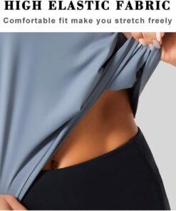 Alternative view of Women’s Lightweight, Vest-Style Short-Sleeve Athletic Top