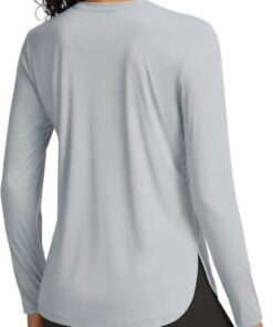 Alternative view of Women’s UV protection long sleeve athletic shirt breathable lightweight hiking gym top