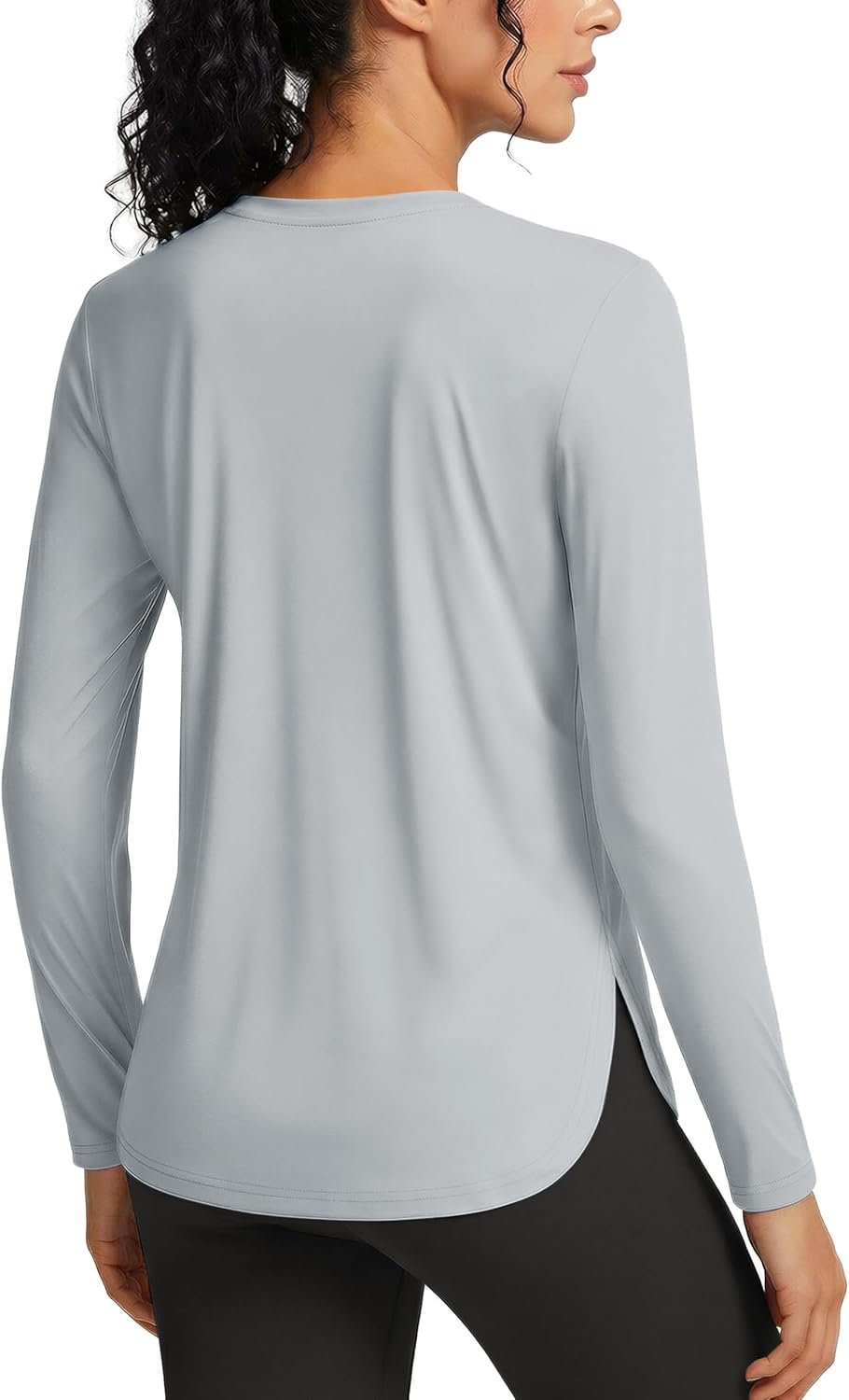 Women’s UV protection long sleeve athletic shirt breathable lightweight hiking gym top - Image 2
