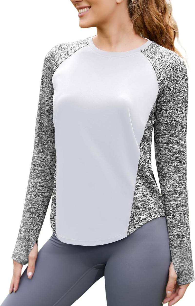 Women’s quarter-zip long sleeve athletic pullover running yoga hiking quick-dry UV shirt