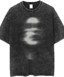 Men’s vintage oversized graphic acid wash cotton streetwear short sleeve shirt