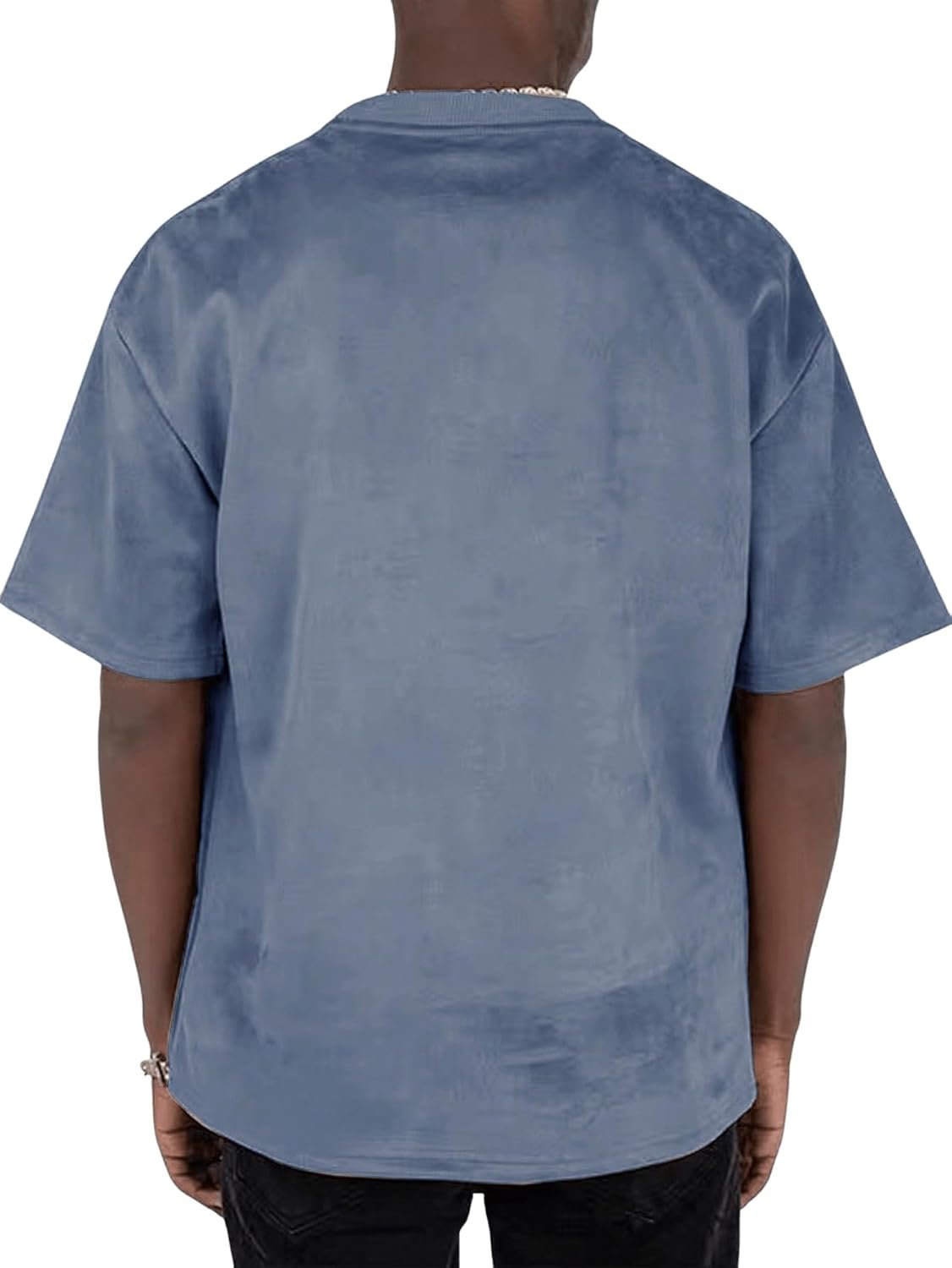 Men’s oversized graphic T-shirt letter print drop shoulder vintage casual tee - Image 2