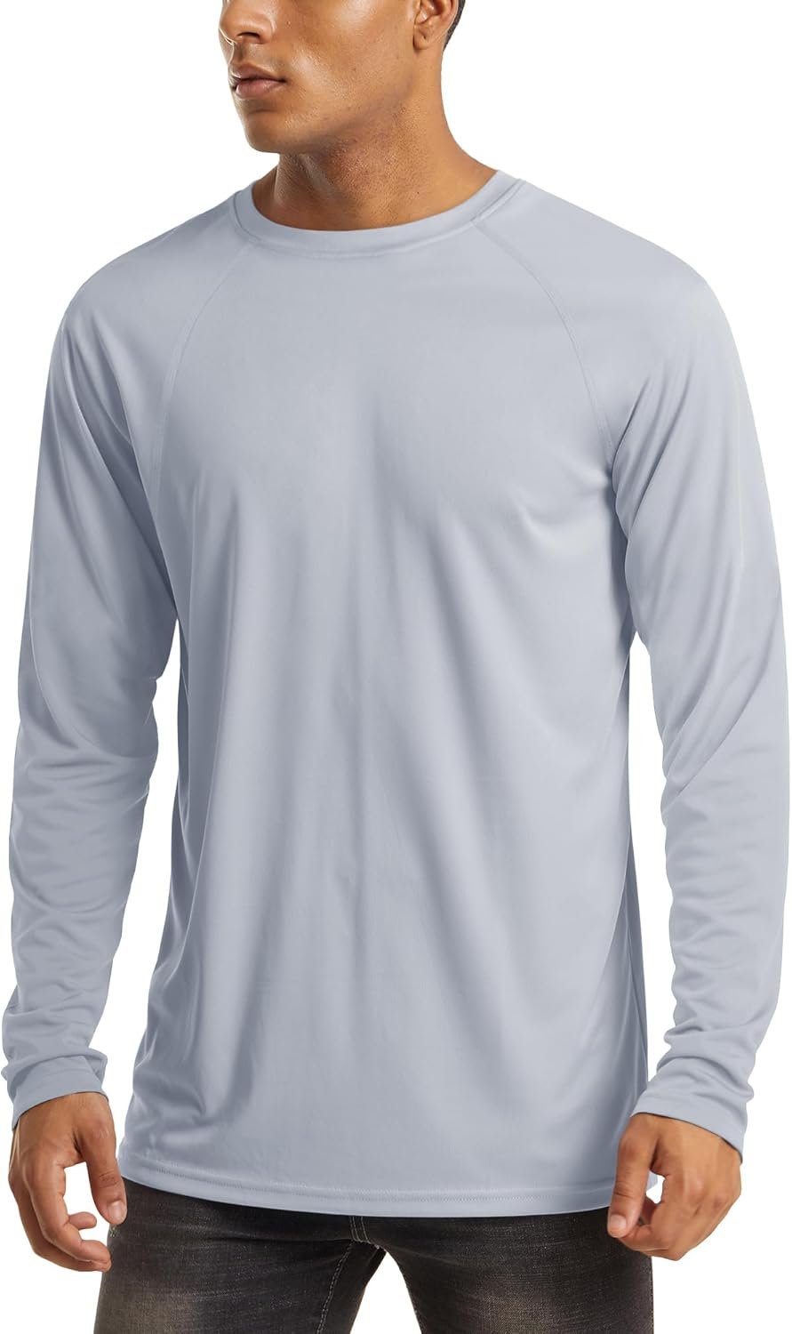Men’s long sleeve UV protection athletic hiking running workout shirt