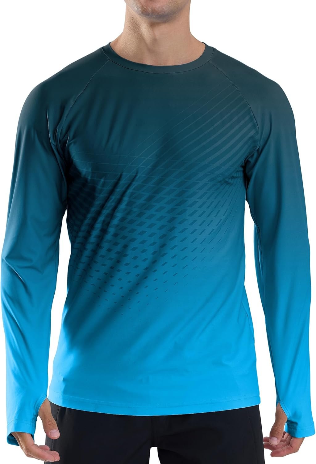Men’s UV-Protection Long-Sleeve Sun Shirt — Quick-Drying, Lightweight Top