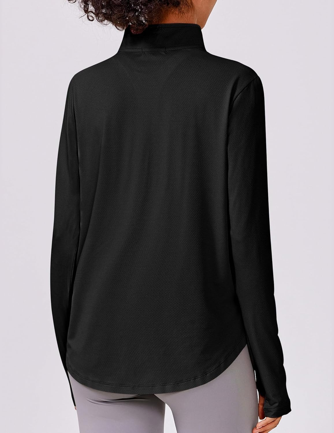 Women’s workout yoga zip-up athletic jacket lightweight gym top - Image 2