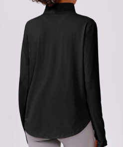 Alternative view of Women’s workout yoga zip-up athletic jacket lightweight gym top