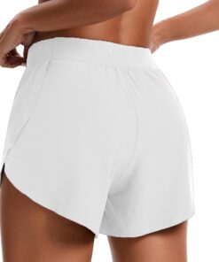 Alternative view of Women’s Mid Waist Dolphin Running Shorts Lightweight Athletic Gym Shorts