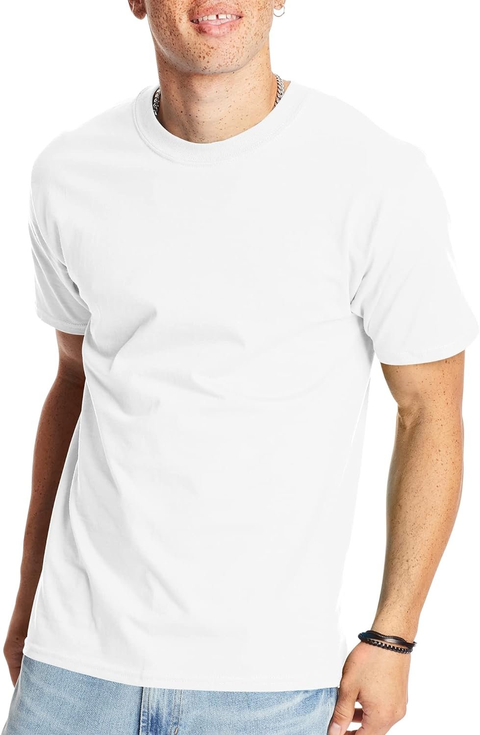 Men’s heavyweight cotton T-shirt loose fit casual short sleeve tee pack